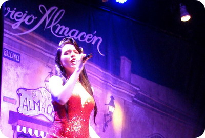 El Viejo Almacen Tango Show in San Telmo the female Tango Singer