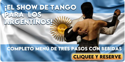 Cena show de Tango para Argentinos