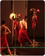 red hot dancers at Tango Dinner Show in Buenos Aires Cafe de los Angelitos