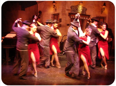 Tango show Buenos Aires chorus line