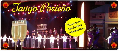Reveillon night at Tango Porteno Tango Show in Buenos Aires New Year’s Eve Tango Porteno Tango Show in Buenos Aires