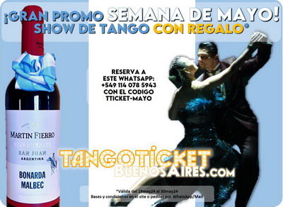 Promoci&oacute;n Semana de Mayo para Argentinos Entradas Show de Tango en Buenos Aires